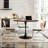 VEMSTKOJ Modern Round Dining Table,Four Patchwork Tabletops With Color Solid Wood Grain Table Top,Metal Base Dining Table, End Table Leisure Coffee Table-623947847-636687583-635736581