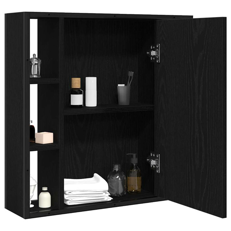 Bathroom Cabinet, Black Oak