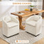 Fauteuil de salle à manger 30 pièces en tissu chenille avec coussin de dossier, ergonomique-969496211