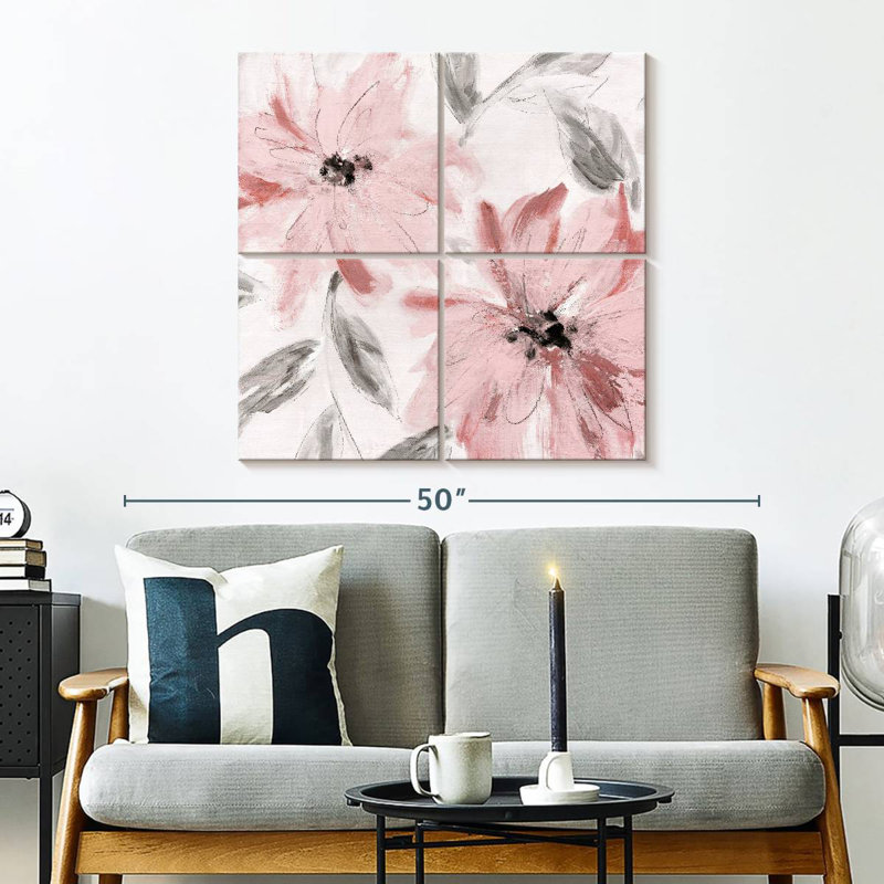 Blushing Joy I, 32" H x 32" W