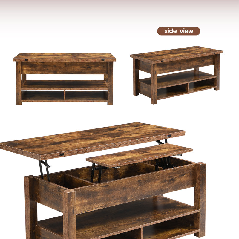 Table basse Chiyoe, Brun