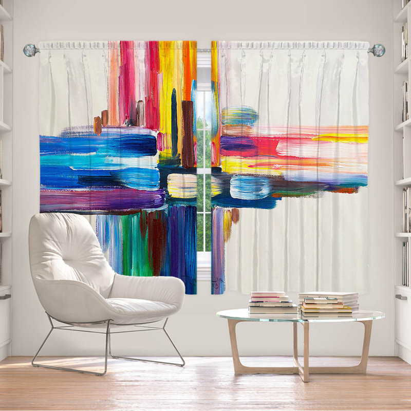Motides Room Darkening Curtain Pair, 20" W x 52" L