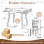 Ensembles de table de salle à manger extensible (doit inclure la table et la chaise), bois aggloméré, petite cuisine moderne-1446726953
