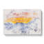 Snowy Mountain Under The Sun Watercolour - Wrapped Canvas Print-56657327