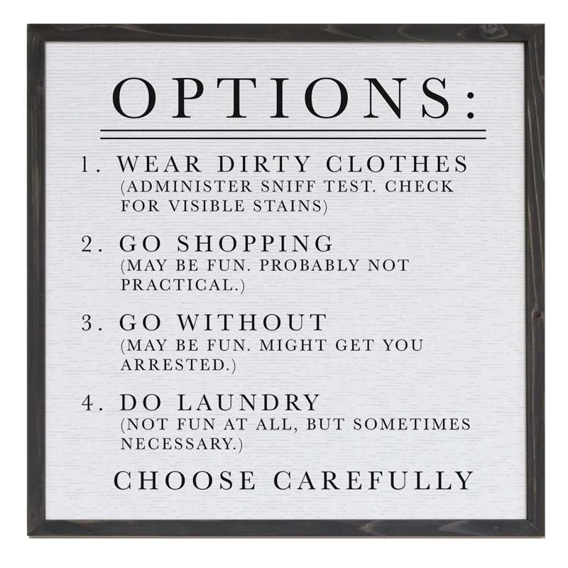 Laundry Options