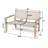 Melvin Acacia Wood Patio Loveseat-108971822