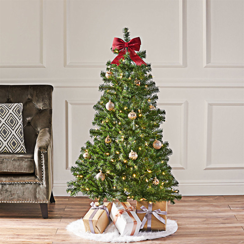 4.5' Hinged Tree with 200 Clear Lights-UL