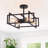 Nill 4 - Light 15" Wide Square Dimmable Semi Flush Mount for Entryway Foyer Hallway-2032735515