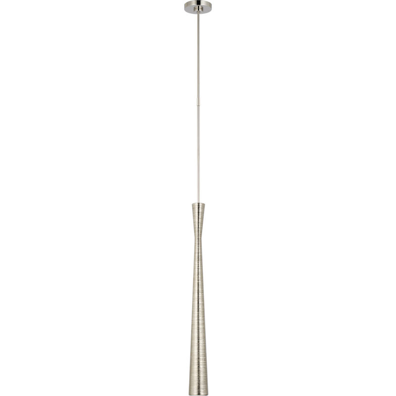 Kelly Wearstler Utopia Tall Pendant, Polished Nickel, Polished Nickel
