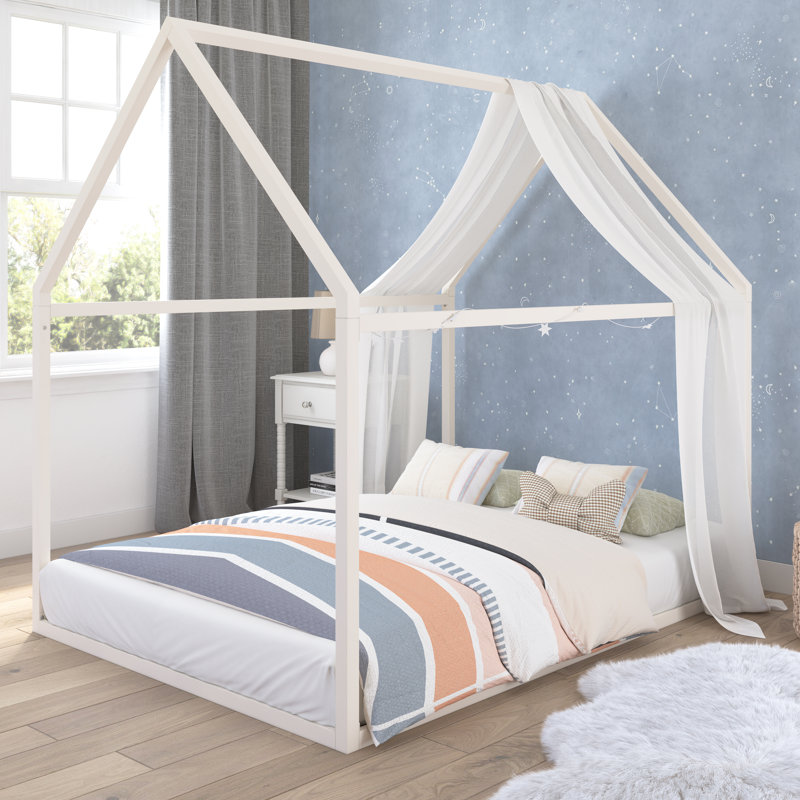 Nova Metal Montessori House Bed, Full, White