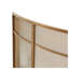 Pare-étincelles incurvés dorés sur pied, 130 cm L x 89 cm H, en maille de fer, pour salon intérieur