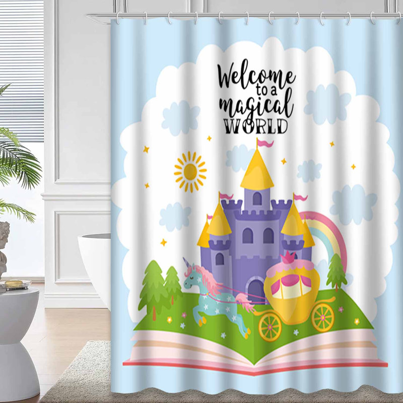 Rideau de douche Welcome World, L 72 po x l 78 po