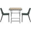 Table de salle à manger d'extérieur en fer vert 27,75 po Marilla-129907370