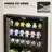 6-tier Wall Display Case With Glass Doors, Led Display Cabinet With Adjustable Glass Shelves, Display Case For Collectibles, Black