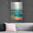 Aqua And Orange 1' by Annie Warren Metal Wall Art-998405716