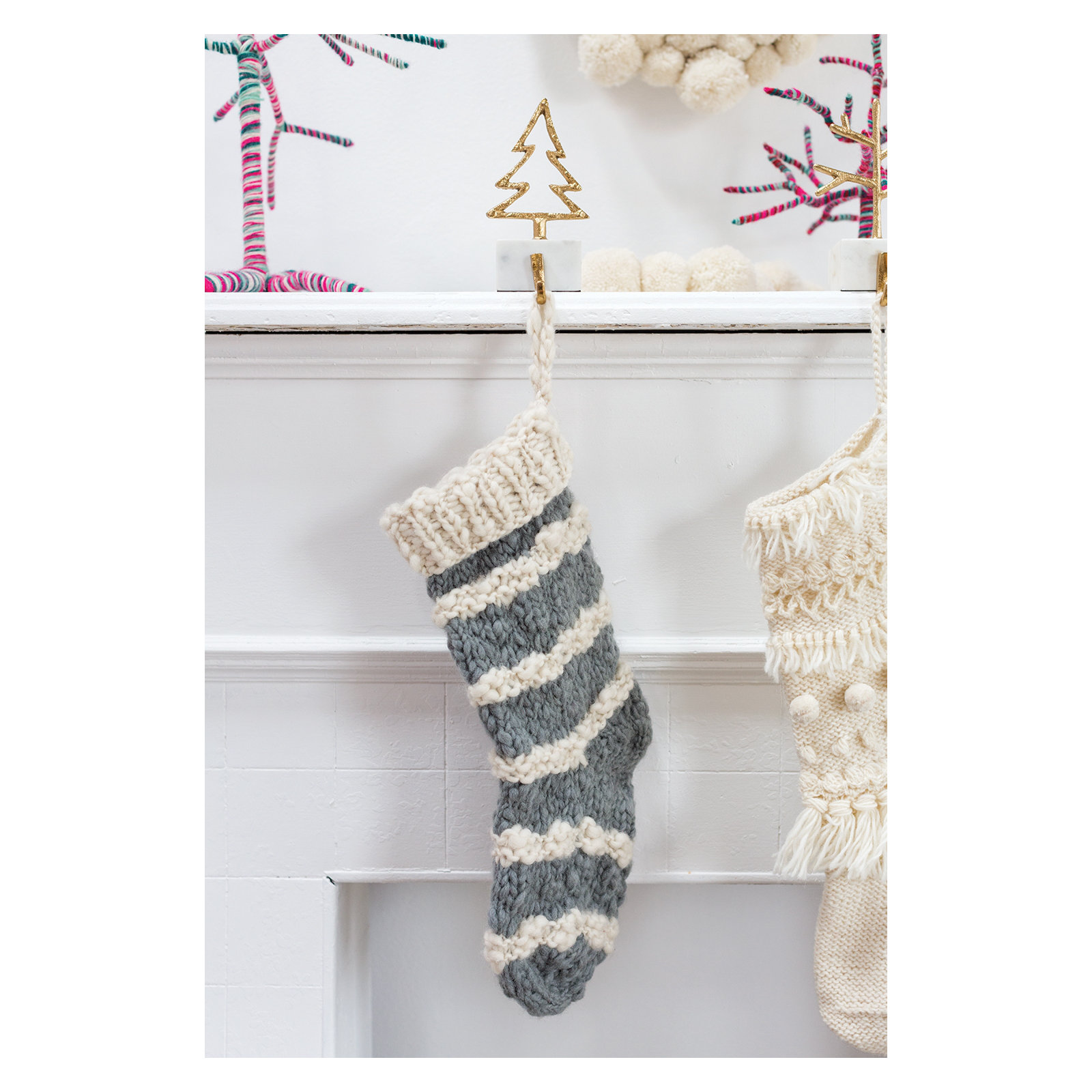 Christmas Tree Stocking Holder