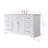 Luken 60" Single Vanity - White