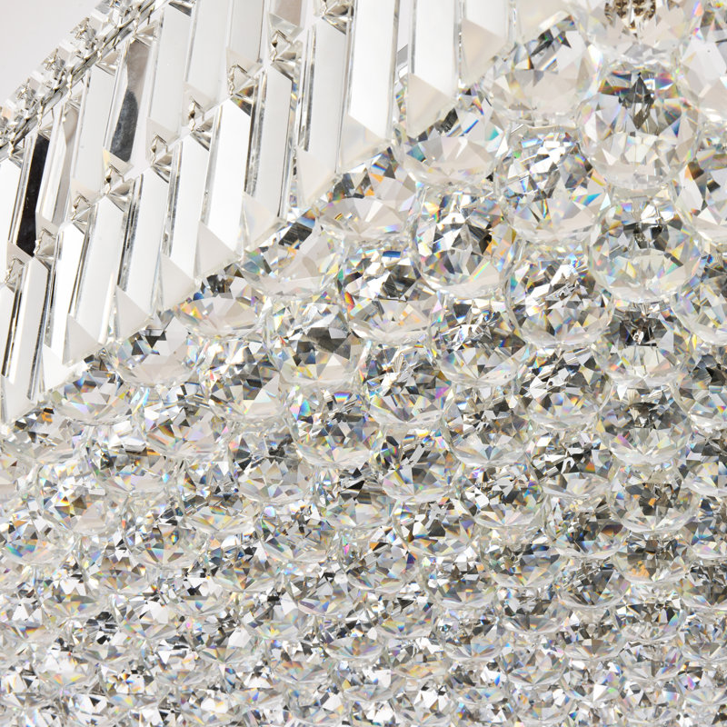 Cadre/lustre carré 12 lumières unique Bratton, 32 po / coupe royale