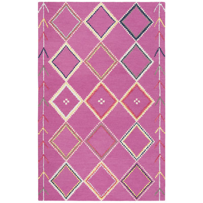 Derose Hand Tufted Wool Geometric Rug