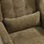 Chaise d'appoint en chenille avec coussin de taille - Pieds en bois massif-1064520387