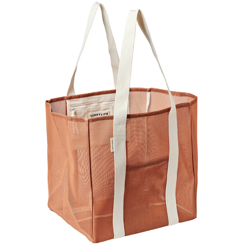 Sac de plage en filet: argile Tierra, Terre cuite