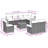  9 Piece Patio Sofa Set With Cushions Black Poly Rattan