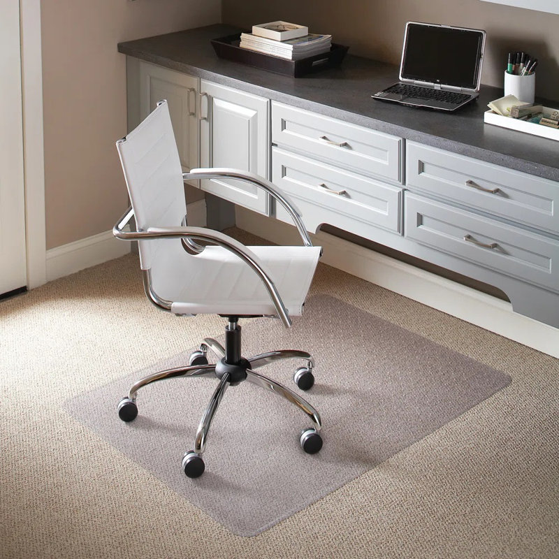 Jackson Carpet Chair Mat with Scuff and Slip Resistant Textured Top, 0.08" H x 36" W x 48" D
