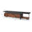 TV Stand, Walnut & Black