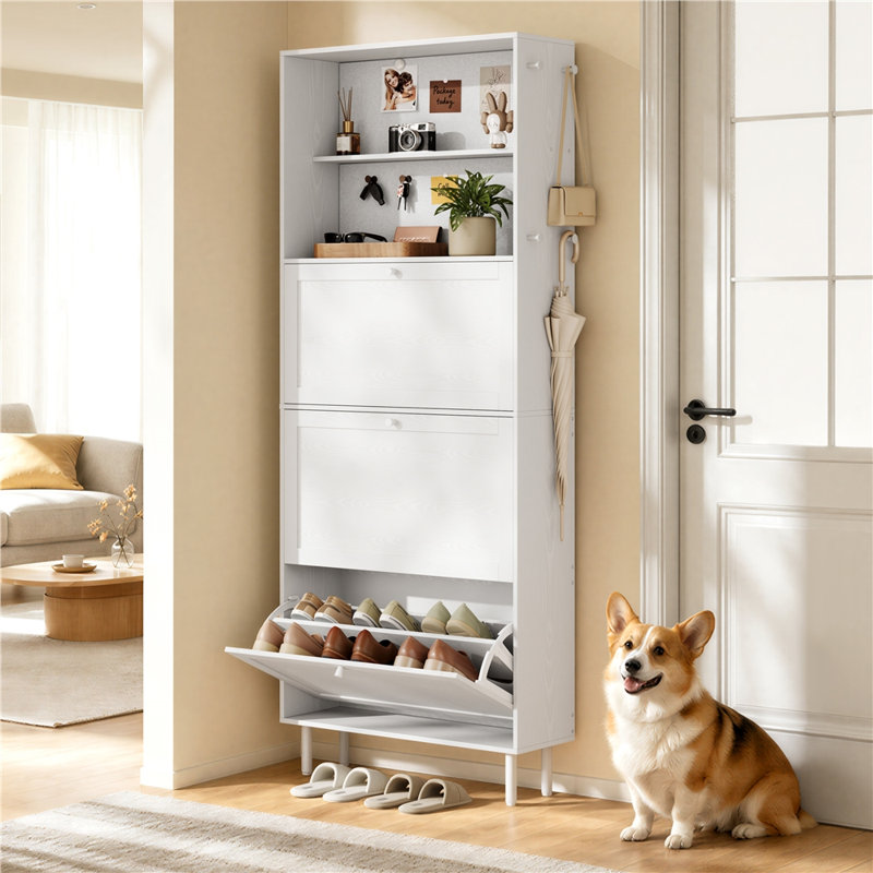 18 - Pair Shoe Storage Cabinet