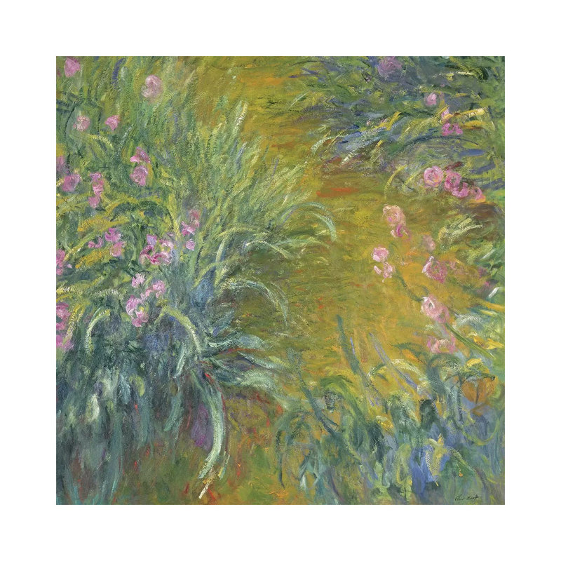 Iris by Claude Monet - Wrapped Canvas Painting, 30.48cm H x 30.48cm W x 1.91cm D
