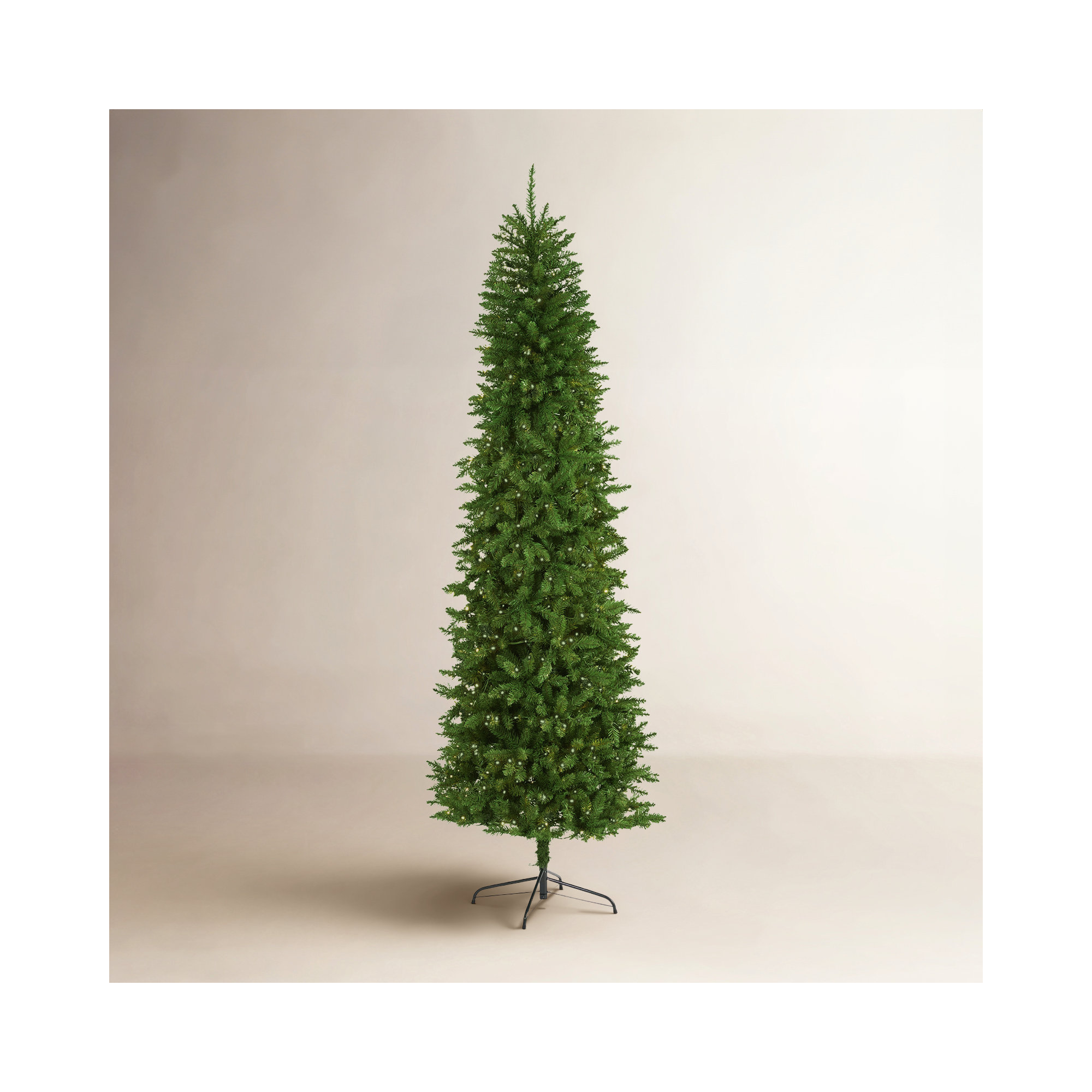 Lighted Artificial Pine Christmas Tree, 8' H