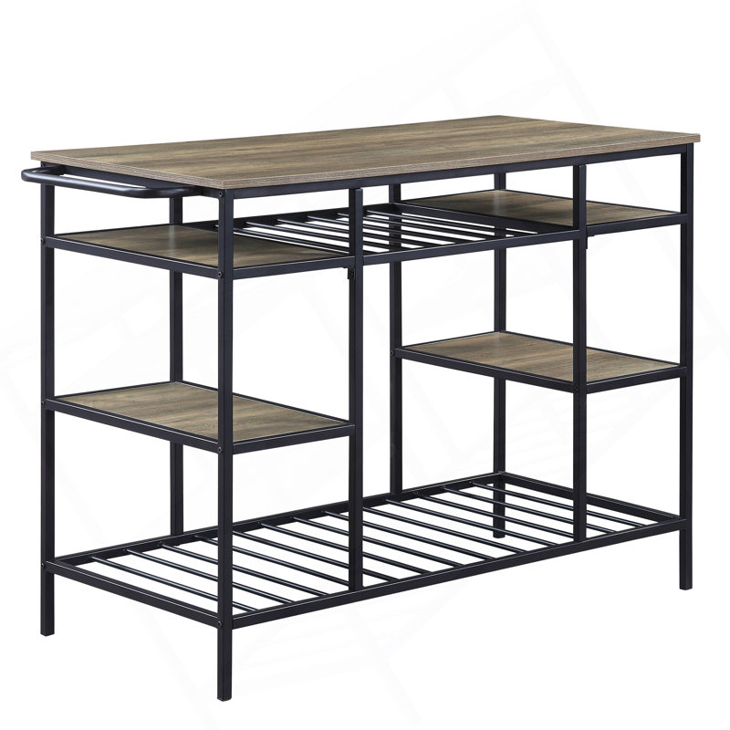 Îlot de cuisine polyvalent et rustique avec une finition époustouflante et un design pratique