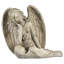 Statue de jardin grise 17 po
