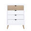 Commode blanche, commode naturelle