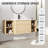 52" Wall Mounted Single Bathroom Vanity with Ceramic Top-1201747373