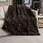 Nine West Printed Embossed Faux Fur Throw Blanket-122946542