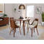 Chaises d'appoint rembourrées avec pieds en bois courbé Aurika-90576993-90576994
