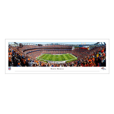 Denver Broncos Panoramic Print on Paper