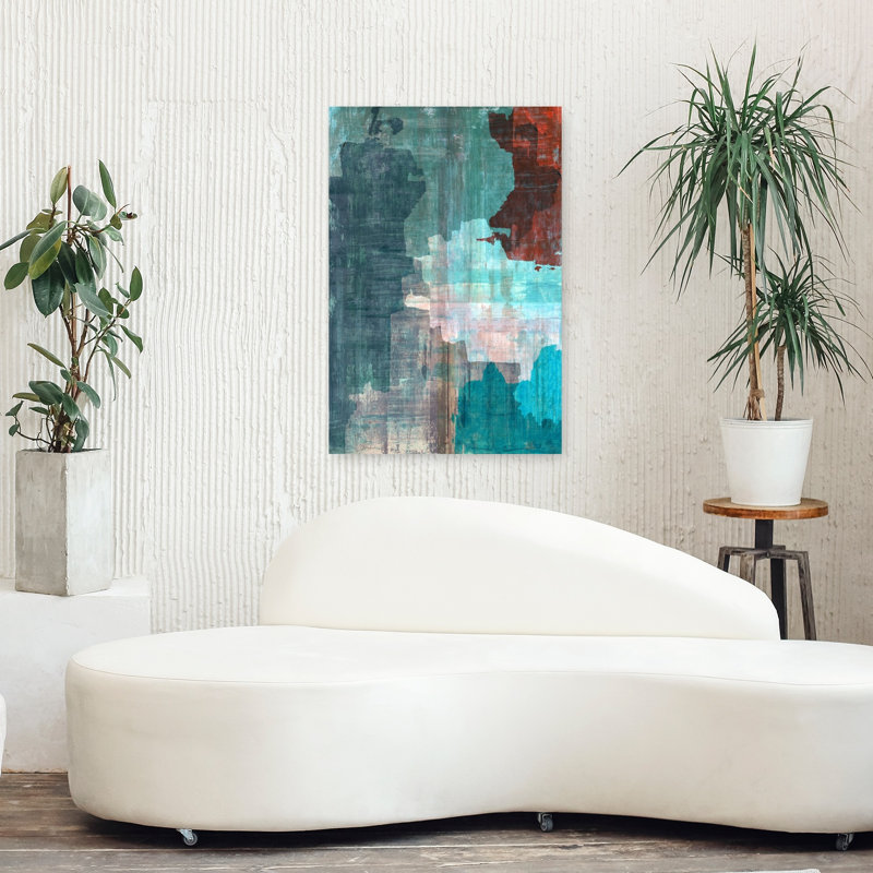 Art contemporain, art contemporain abstrait, H 36 po x l 24 po