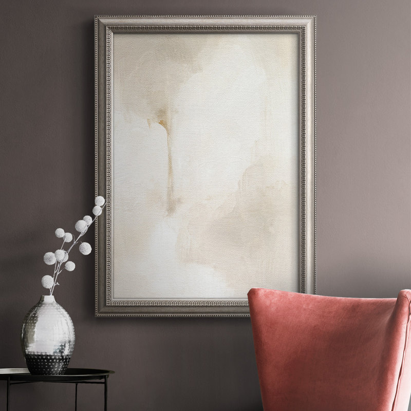 Toile encadrée de qualité supérieure «Neutral Glow I» - prête à être accrochée, H 36 po x l 24 po x P 2,5 po
