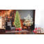 Arbre de Noël mince avec 150 lumières DEL blanc chaud - 424 pointes PE + PVC-1876615183