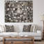 Art mural en métal noir et gris -35121859-35121864