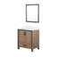 Meuble-lavabo simple l 30 po x P 22 po avec plateau blanc et miroir 28 po Ziva-87293402-113113988