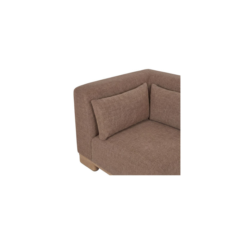 Canapé modulaire June Dream - brun foncé, Brown, 30" H x 115" W x 110" D