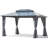 12‘ X 9' Aluminum Patio Double Roof Gazebo with Shade Cloth & Bug Netting