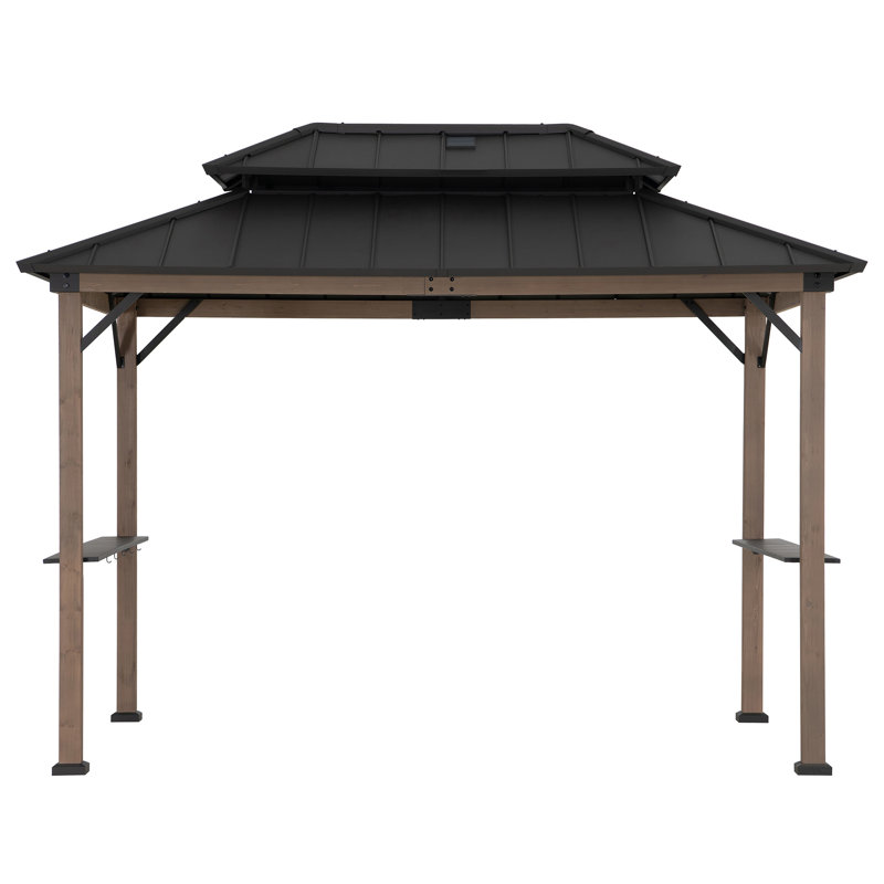 Pavillon de jardin Sunjoy, Brun