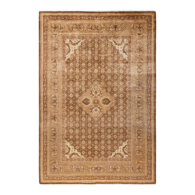 Keenan One-of-a-Kind 6' 2" X 9' 2" 2000s Wool Area Rug in Brown
