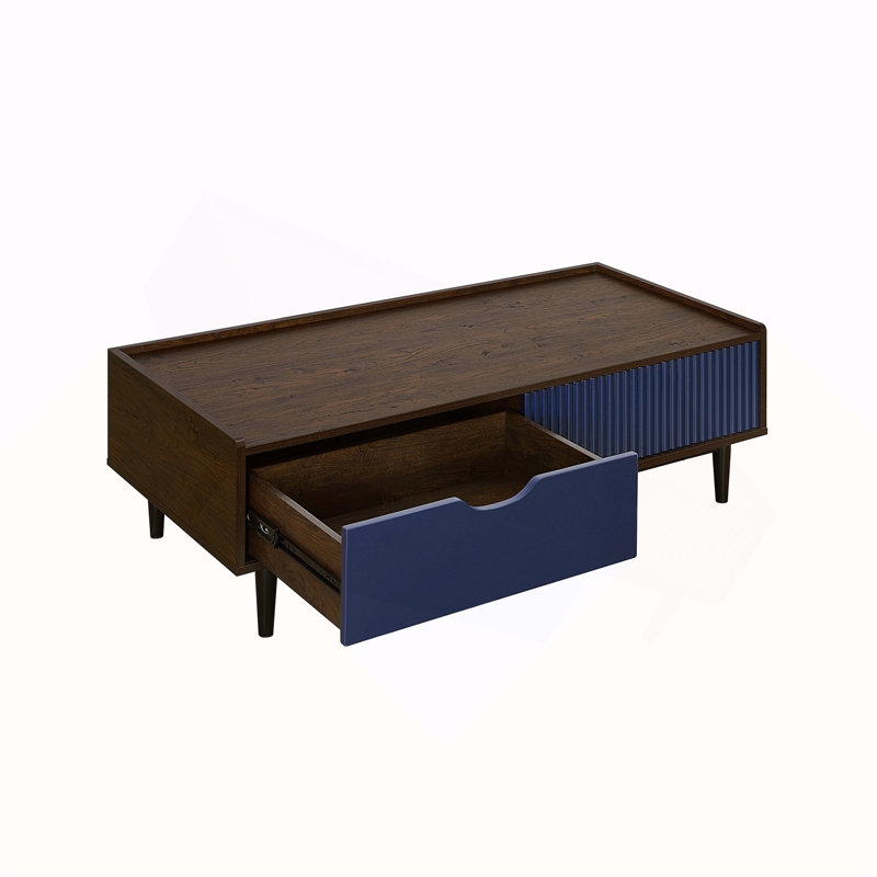 Table basse en bleu marine