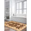 Tapis décoratif en laine de conception unique 3 pi 2 po x 5 pi 3 po noué à la main new age chobi