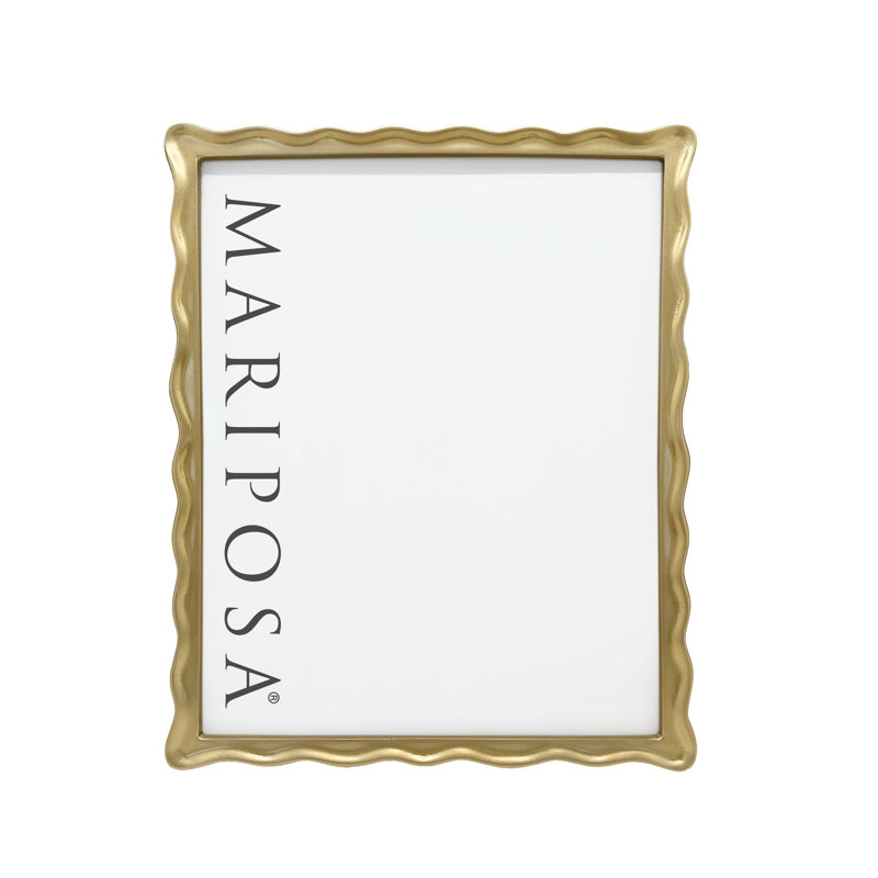 Wavy Picture Frame, Gold